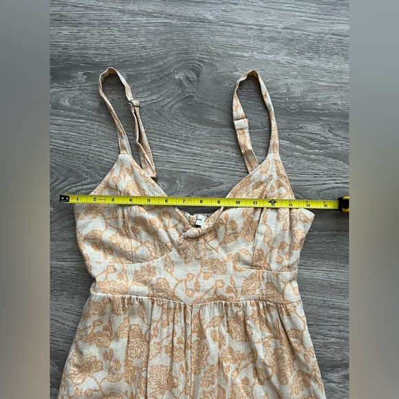 Gentle Fawn Linen Blend Tropez Jumpside Size S Vacation Summer Romper - Picture 6 of 10